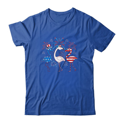 Funny 4th Of July Flamingo American Flag USA Independence Shirt & Tank Top | siriusteestore