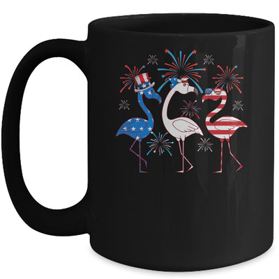 Funny 4th Of July Flamingo American Flag USA Independence Mug | siriusteestore