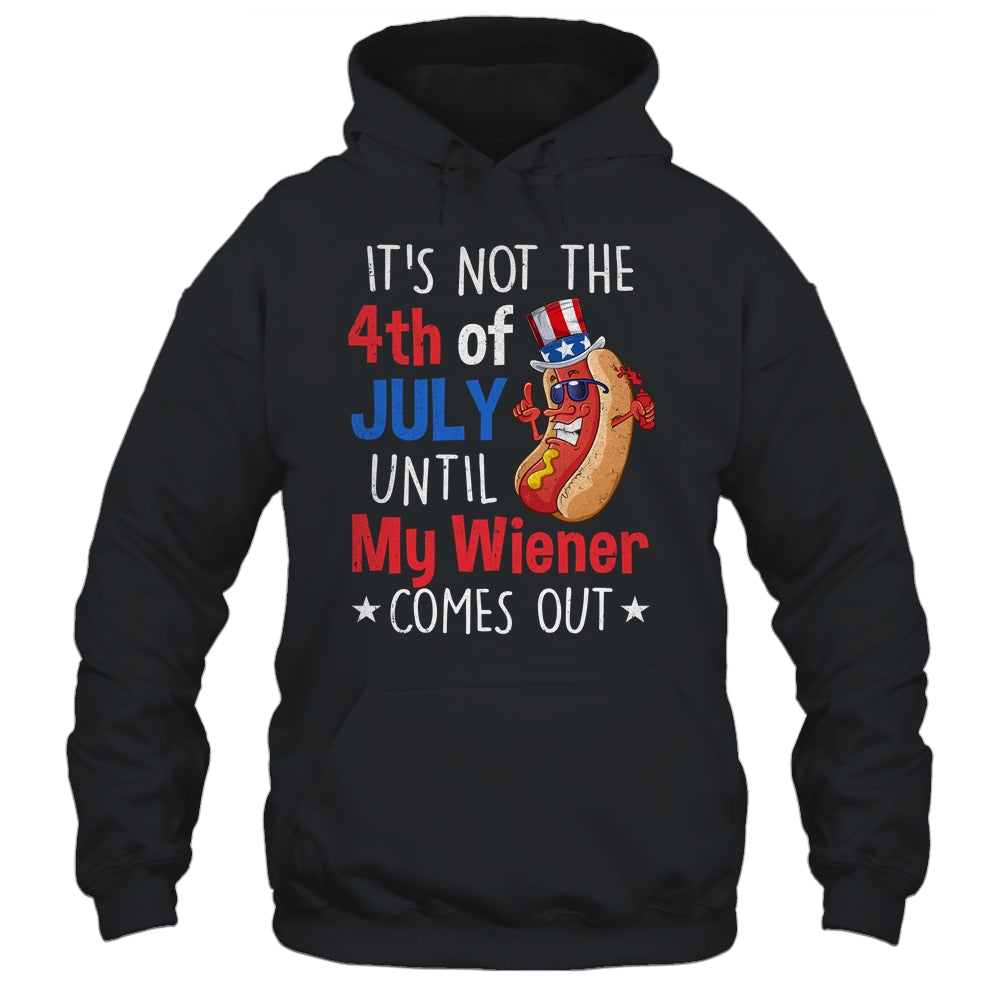 Funny 4th Of July Hot Dog Wiener Comes Out Humor Shirt & Tank Top | siriusteestore