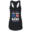 Funny 4th Of July I'm Just Here To Bang USA Flag Sunglasses Shirt & Tank Top | Siriustee.com
