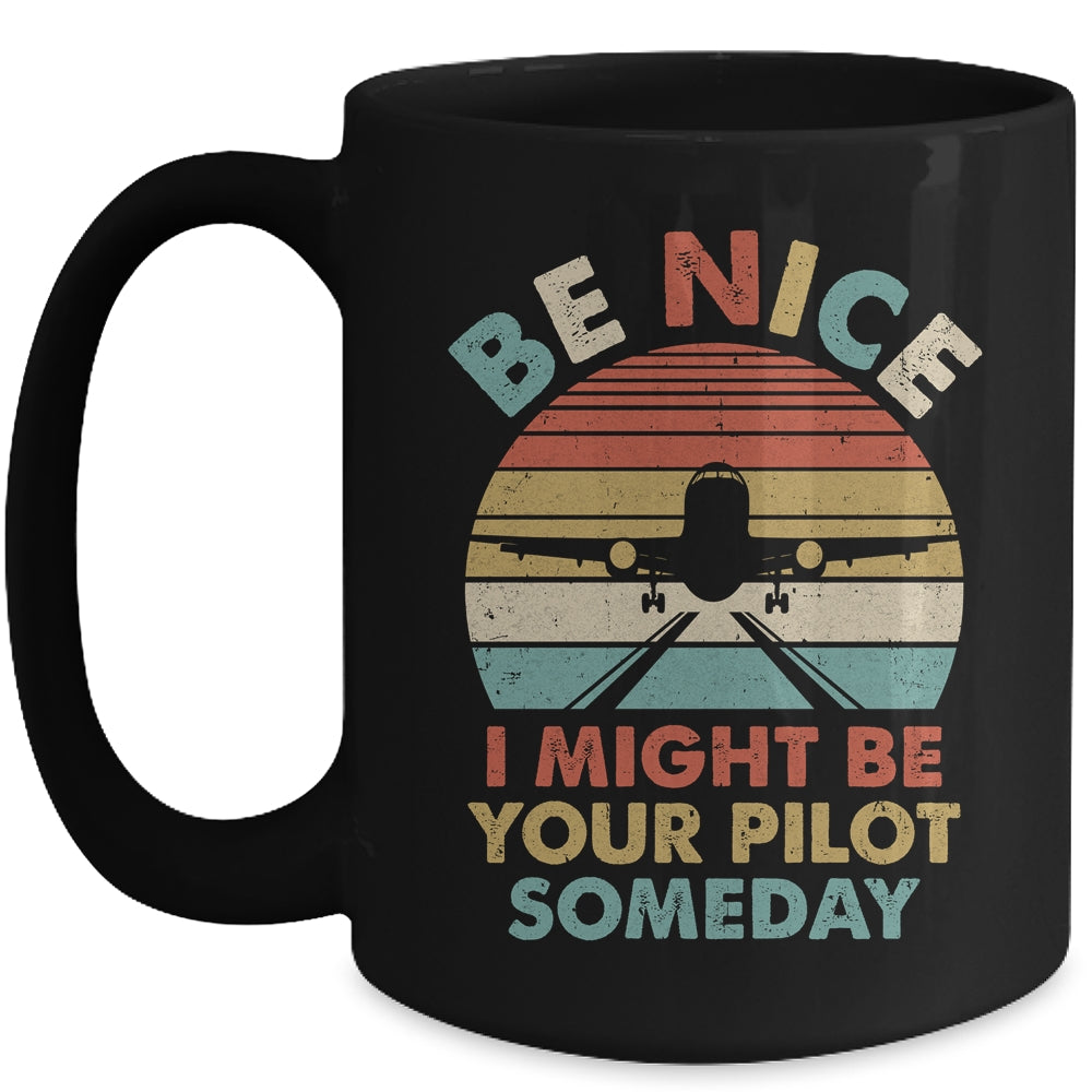 Funny Airline Pilot Art For Men Women Aviation Future Pilot Mug | siriusteestore