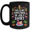 Funny And Ugly This Is My Christmas In July Mug | siriusteestore