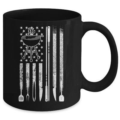 Funny BBQ Smoker Smoking Grilling And Barbecue Us Flag Mug | siriusteestore