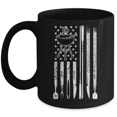 Funny BBQ Smoker Smoking Grilling And Barbecue Us Flag Mug | siriusteestore