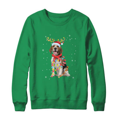 Funny Beagle Christmas Tree Santa Reindeer Pajamas Shirt & Sweatshirt | siriusteestore