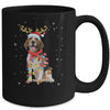 Funny Beagle Christmas Tree Santa Reindeer Pajamas Mug | siriusteestore