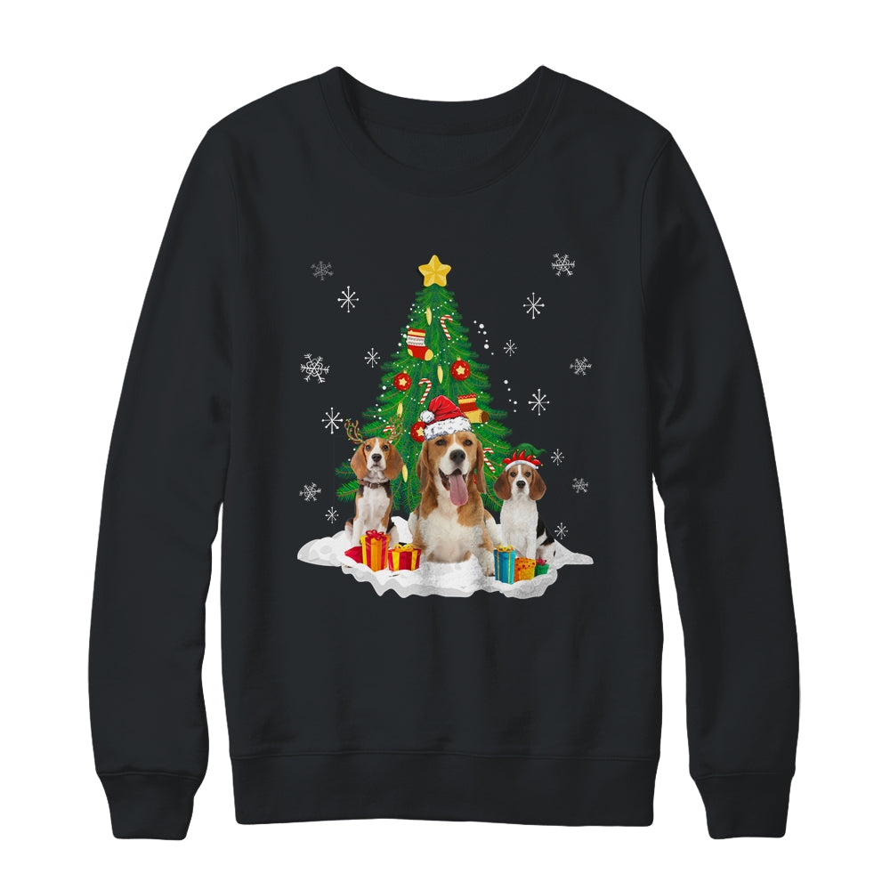 Funny Beagle Ugly Christmas Dog Lovers Women Shirt & Sweatshirt | siriusteestore