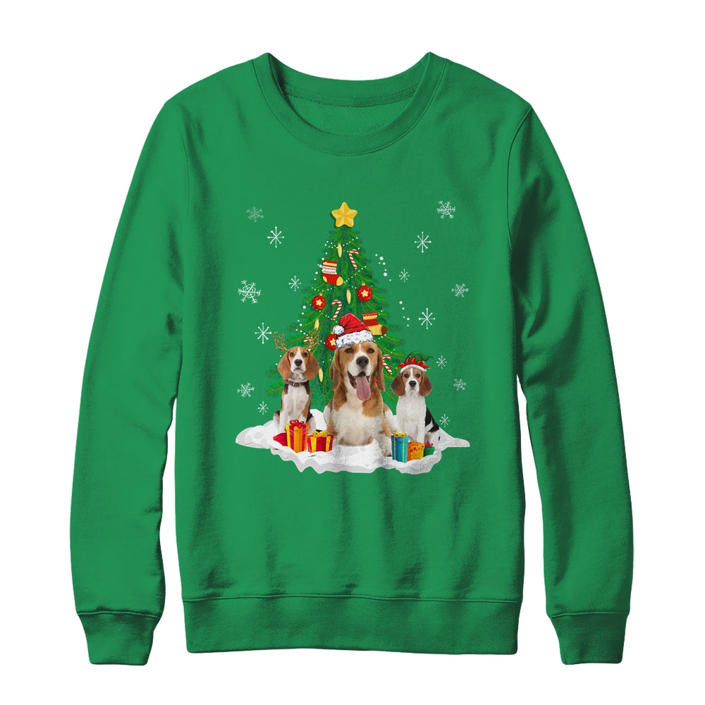 Funny Beagle Ugly Christmas Dog Lovers Women Shirt & Sweatshirt | siriusteestore
