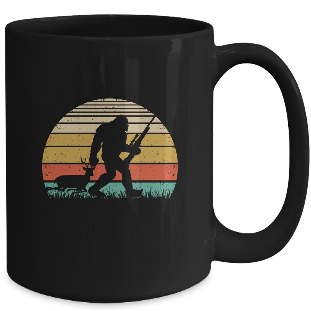 Funny Bigfoot Hunting Sasquatch Outdoor Retro Men Women Mug | siriusteestore