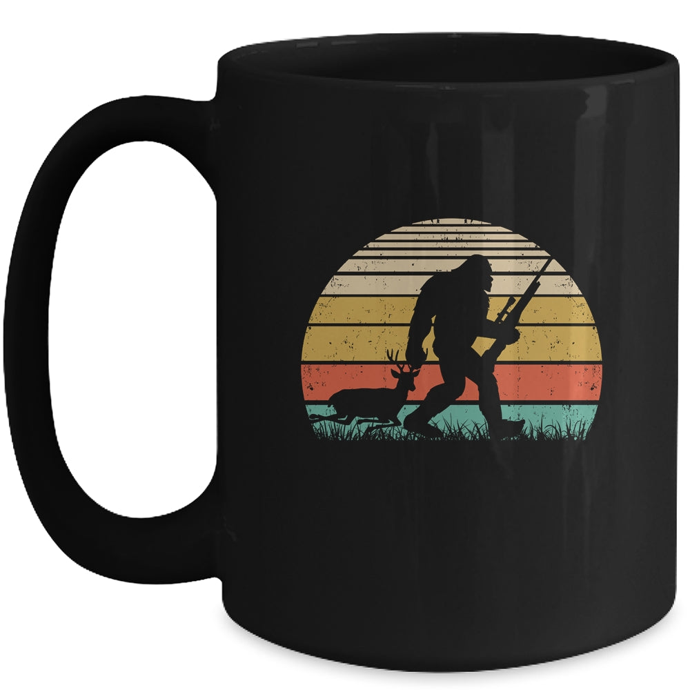 Funny Bigfoot Hunting Sasquatch Outdoor Retro Men Women Mug | siriusteestore