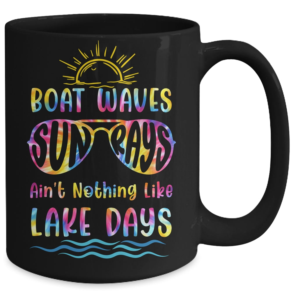Funny Boat Waves Sun Rays Lake Days Vacation Mug | siriusteestore