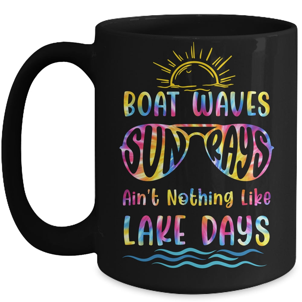 Funny Boat Waves Sun Rays Lake Days Vacation Mug | siriusteestore