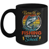Funny Born To Go Fishing Bass Fish Fisherman Boys Kids Mug | siriusteestore