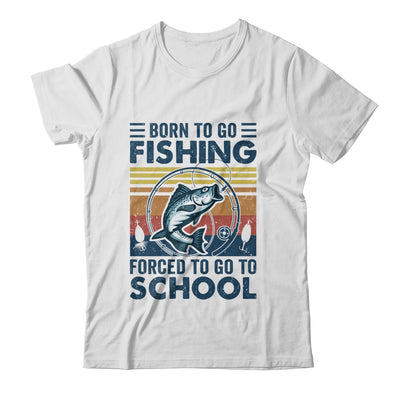 Funny Born To Go Fishing Bass Fish Fisherman For Boys Shirt & Hoodie | siriusteestore
