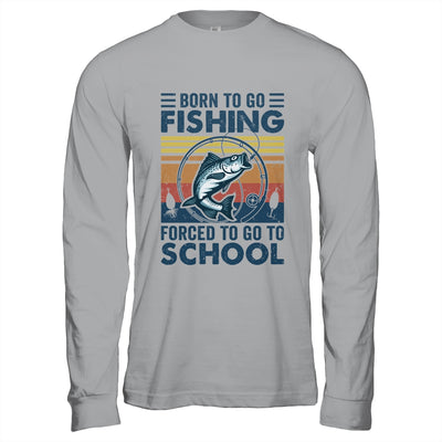 Funny Born To Go Fishing Bass Fish Fisherman For Boys Shirt & Hoodie | siriusteestore