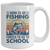 Funny Born To Go Fishing Bass Fish Fisherman For Boys Mug | siriusteestore