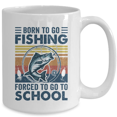 Funny Born To Go Fishing Bass Fish Fisherman For Boys Mug | siriusteestore