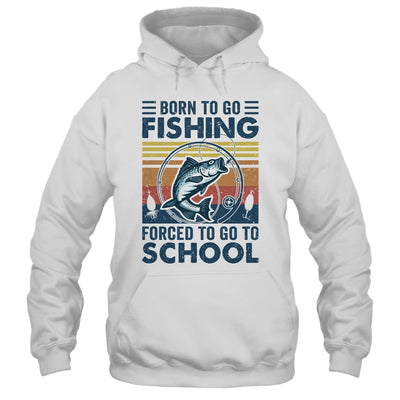 Funny Born To Go Fishing Bass Fish Fisherman For Boys Shirt & Hoodie | siriusteestore