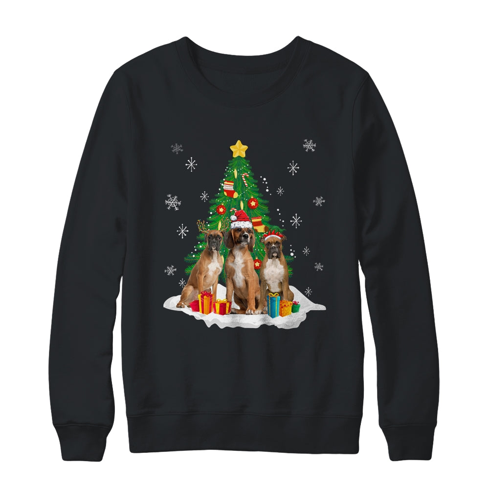 Funny Boxer Ugly Christmas Dog Lovers Women Shirt & Sweatshirt | siriusteestore