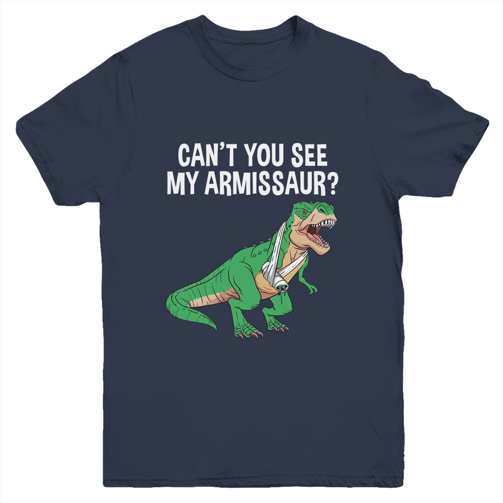 Funny Broken Arm For Men Boy Kids Hand Wrist Injury Dinosaur Youth Shirt | siriusteestore