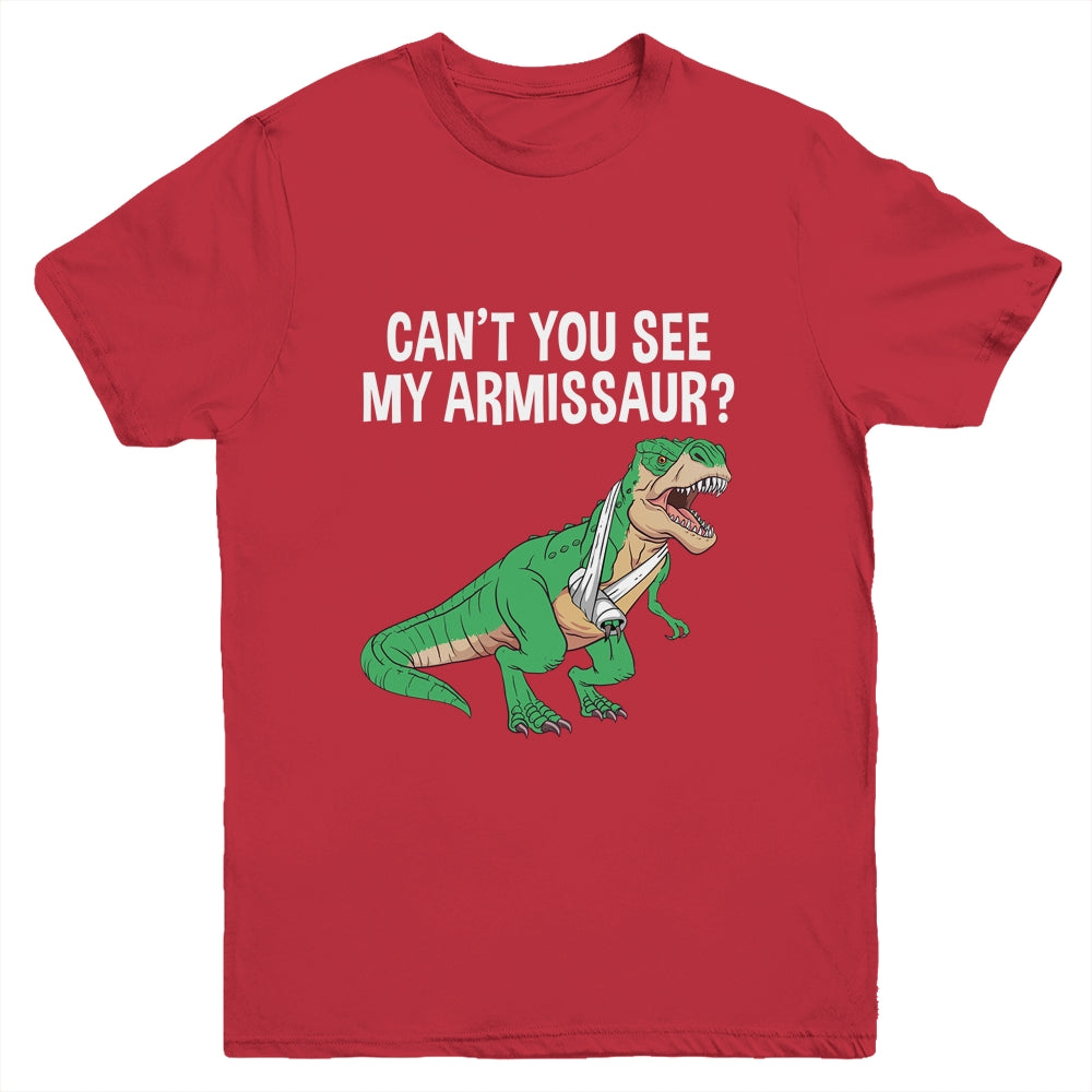 Funny Broken Arm For Men Boy Kids Hand Wrist Injury Dinosaur Youth Shirt | siriusteestore