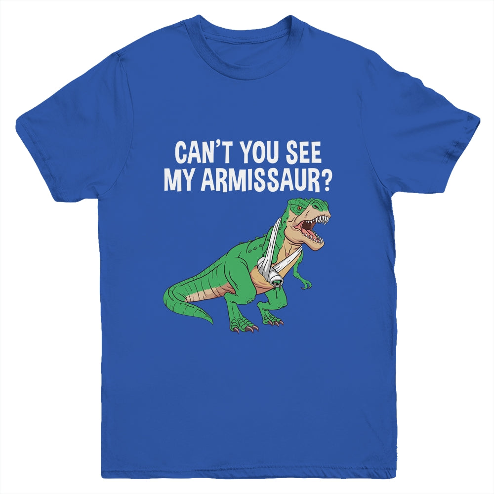 Funny Broken Arm For Men Boy Kids Hand Wrist Injury Dinosaur Youth Shirt | siriusteestore