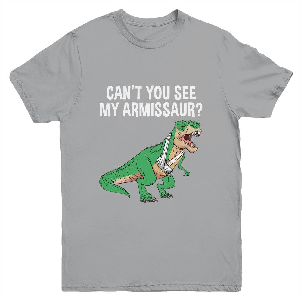 Funny Broken Arm For Men Boy Kids Hand Wrist Injury Dinosaur Youth Shirt | siriusteestore