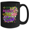 Funny Carnival Party Idea Flamingo Mardi Gras Mug | siriusteestore