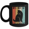Funny Cat Design Cat Lover For Men Women Animal Introvert Mug | siriusteestore
