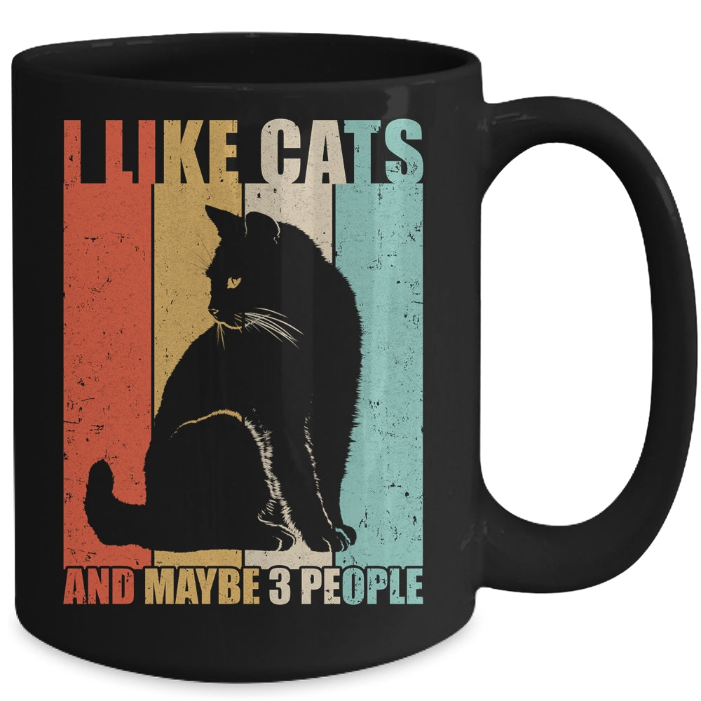 Funny Cat Design Cat Lover For Men Women Animal Introvert Mug | siriusteestore