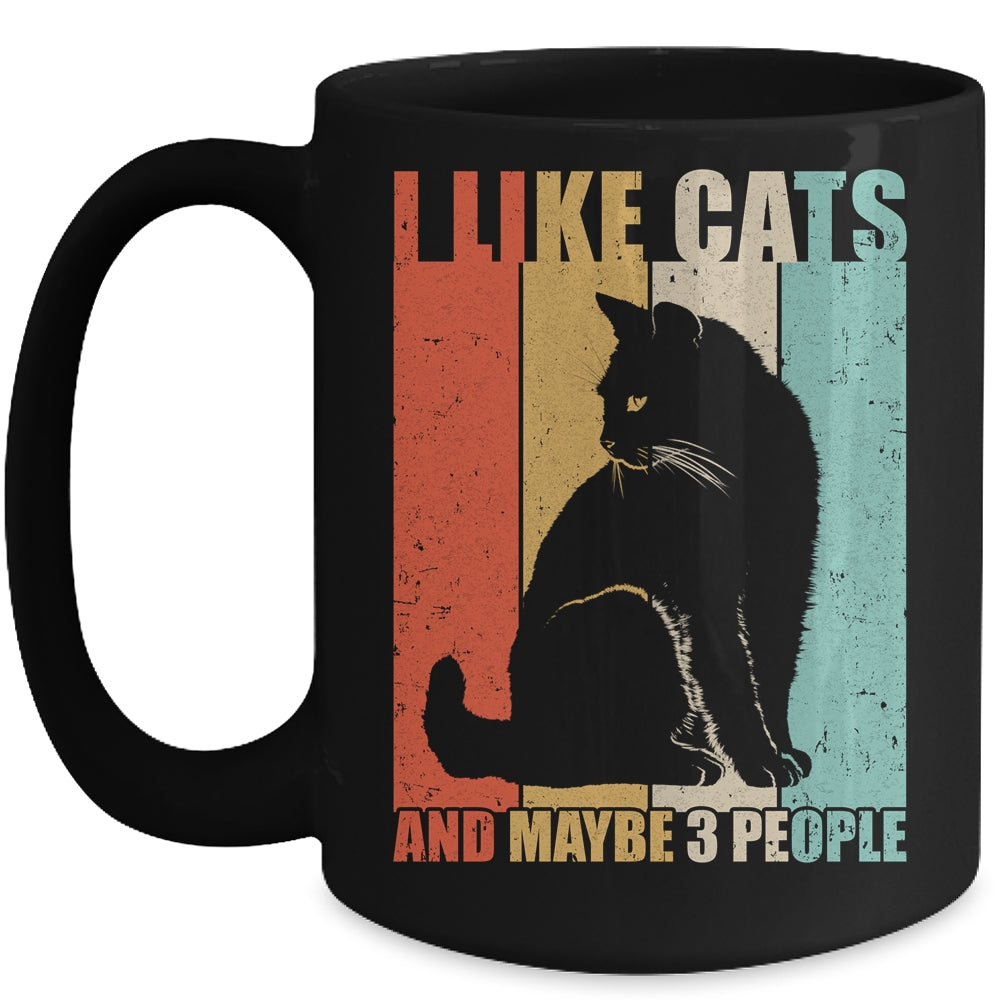 Funny Cat Design Cat Lover For Men Women Animal Introvert Mug | siriusteestore