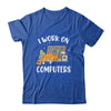 Funny Cat I Work On Computers Cat Lover Shirt & Tank Top | siriusteestore