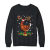 Funny Chicken Reindeer Lights Ornament Santa Christmas Xmas Shirt & Sweatshirt | siriusteestore