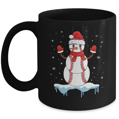 Funny Christmas Baseball Santa Snowman Mug | siriusteestore