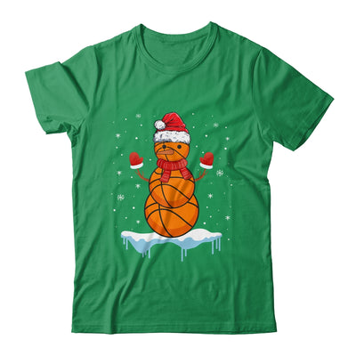 Funny Christmas Basketball Santa Snowman Shirt & Sweatshirt | siriusteestore