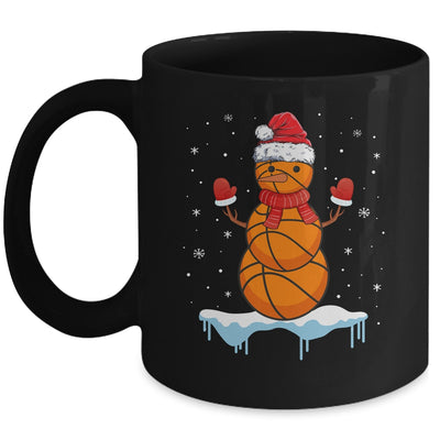 Funny Christmas Basketball Santa Snowman Mug | siriusteestore