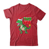 Funny Christmas Dinosaur Kids Christmas Tree Lights Santa Shirt & Sweatshirt | siriusteestore