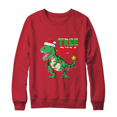 Funny Christmas Dinosaur Kids Christmas Tree Lights Santa Shirt & Sweatshirt | siriusteestore