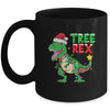 Funny Christmas Dinosaur Kids Christmas Tree Lights Santa Mug | siriusteestore