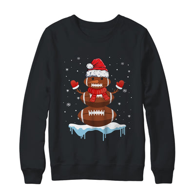 Funny Christmas Football Santa Snowman Shirt & Sweatshirt | siriusteestore