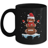 Funny Christmas Football Santa Snowman Mug | siriusteestore