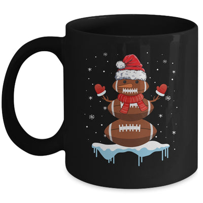 Funny Christmas Football Santa Snowman Mug | siriusteestore