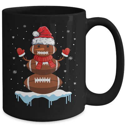 Funny Christmas Football Santa Snowman Mug | siriusteestore