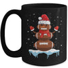Funny Christmas Football Santa Snowman Mug | siriusteestore