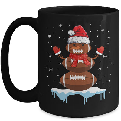 Funny Christmas Football Santa Snowman Mug | siriusteestore
