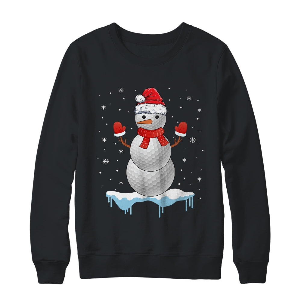 Funny Christmas Golf Balls Santa Snowman Shirt & Sweatshirt | siriusteestore