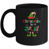 Funny Christmas In July Summer Elf Santa Xmas Mug | siriusteestore