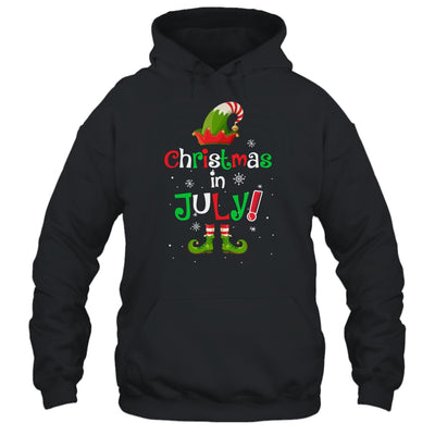 Funny Christmas In July Summer Elf Santa Xmas Shirt & Tank Top | siriusteestore