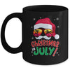 Funny Christmas In July Summer Santa Sunglasses Xmas Mug | siriusteestore