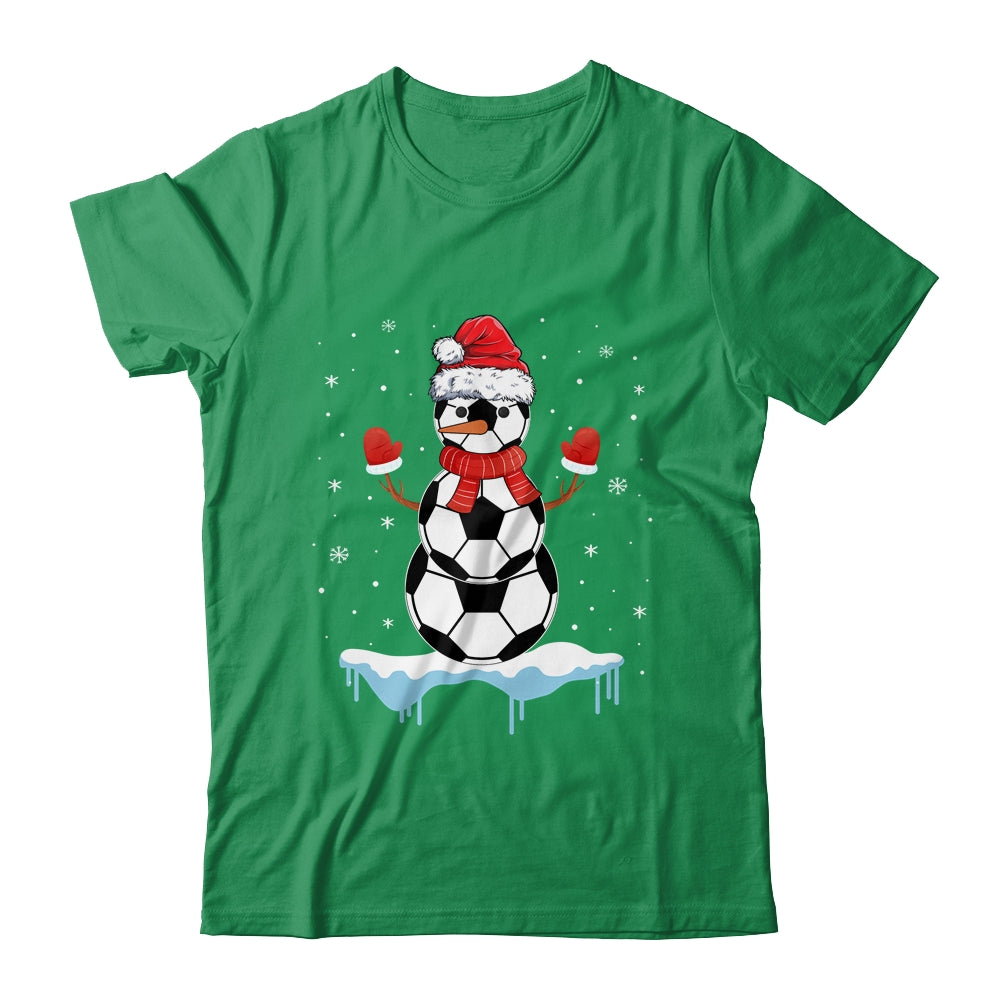 Funny Christmas Soccer Balls Santa Snowman Shirt & Sweatshirt | siriusteestore